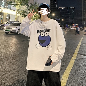 秋季港风潮流宽松长袖t恤打底衫男XZ214-8 C003 P28图片