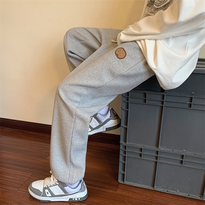 秋季新款休闲宽松设计感直筒长裤K116p28加绒35图片