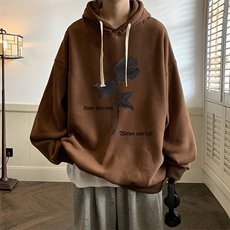 纯棉连帽卫衣男大码运动帽衫宽松薄WY2279-P35，男装卫衣，电商A040