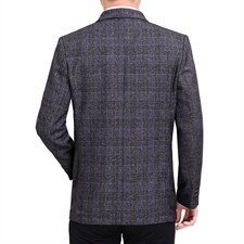 2023年春秋季中年男士西服纯色商务休闲外套爸爸装潮时尚男装，男装西服，电商B212（原钱塘6029）