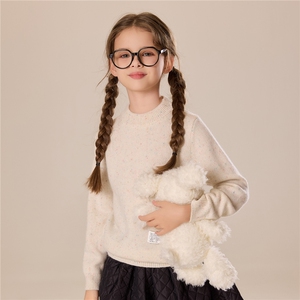 儿童半高领山羊绒衫男童秋冬加厚高端打底中大童女童冬毛衣，童装儿童羊绒衫，跳跳羊儿童羊绒衫