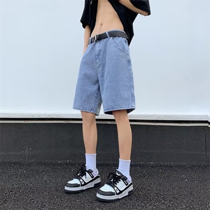 2024夏季新款日系潮牌牛仔短裤休闲百搭破洞五分裤 现货K7864-P42图片