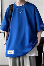 HT73062-P22华夫格t恤男短袖男大码五分袖大皂风，男装T恤，电商A040