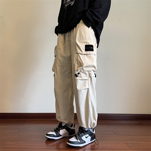 港风工装休闲裤男宽松直筒束脚伞兵裤KP803 P55图片