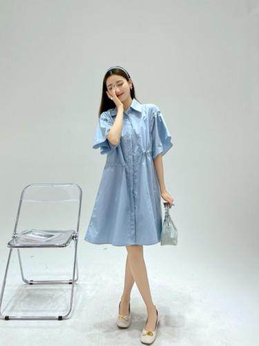 衬衣连衣裙，女装连衣裙，YO\VLF雅洛菲