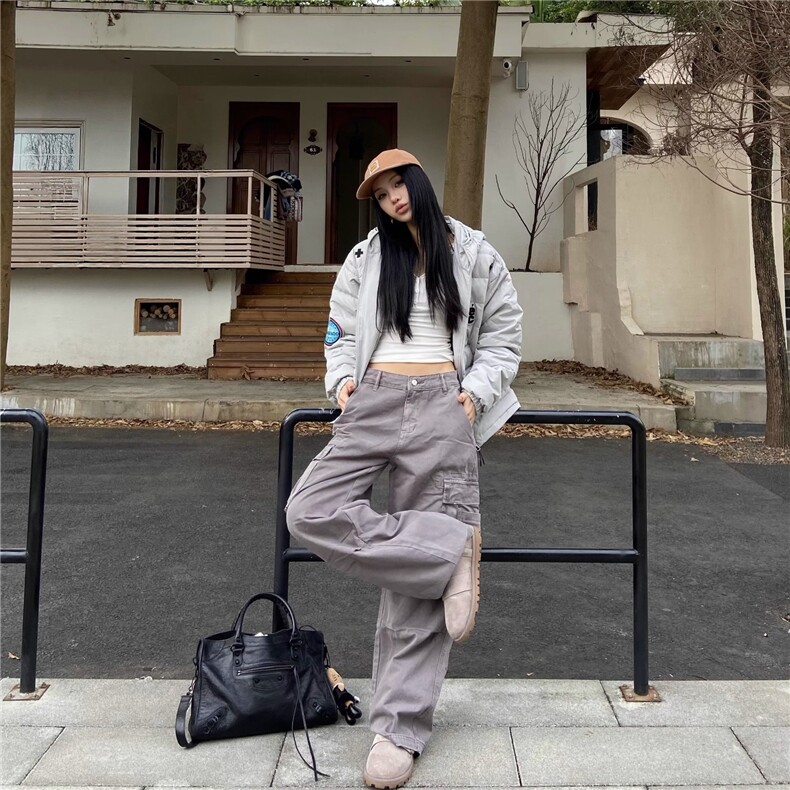 2025新款美式字母刺绣排骨情侣宽松显瘦保暖棉服冬,男装棉衣,星座506A
