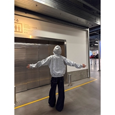脊骨小众金属柳钉连帽卫衣WY745特P50，男装卫衣，星座908-1