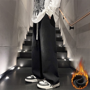 冬季加绒加厚牛仔裤男棉裤秋裤保暖抗寒宽松直筒裤子113-1-P46图片