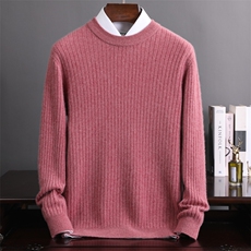 时尚都市男士羊绒开衫简约百搭圆领毛衣高品质保暖针织衫男装，男装羊绒开衫，冬季工坊