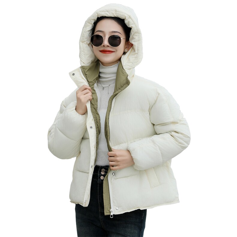 现货秒发2024冬装新款韩版短款连帽面包服棉服棉衣外套,女装棉衣/棉服,星宇服饰
