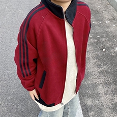 抖音得物高品质美式高街重磅结构设计拼接织带立领卫衣外套CM42，男装卫衣，电商A486