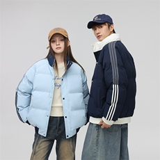抖音得物二开可供视频拼接织带三防加厚羽绒棉衣外套棉服LL2288，男装棉衣，电商A486
