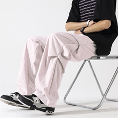 量大优供视频夏季直筒宽松阔腿男女休闲裤CK31特P28控58M-4XL，男装休闲裤，电商B325