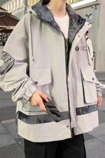 冲锋衣外套男秋季青少年潮牌痞帅炸街夹克登山服A436-23302-P70，男装夹克，电商A436