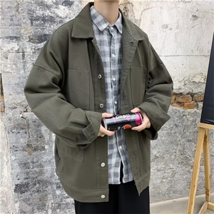日系cityboy印花情侣冲锋衣夹克男秋季潮牌山系连帽外套图片
