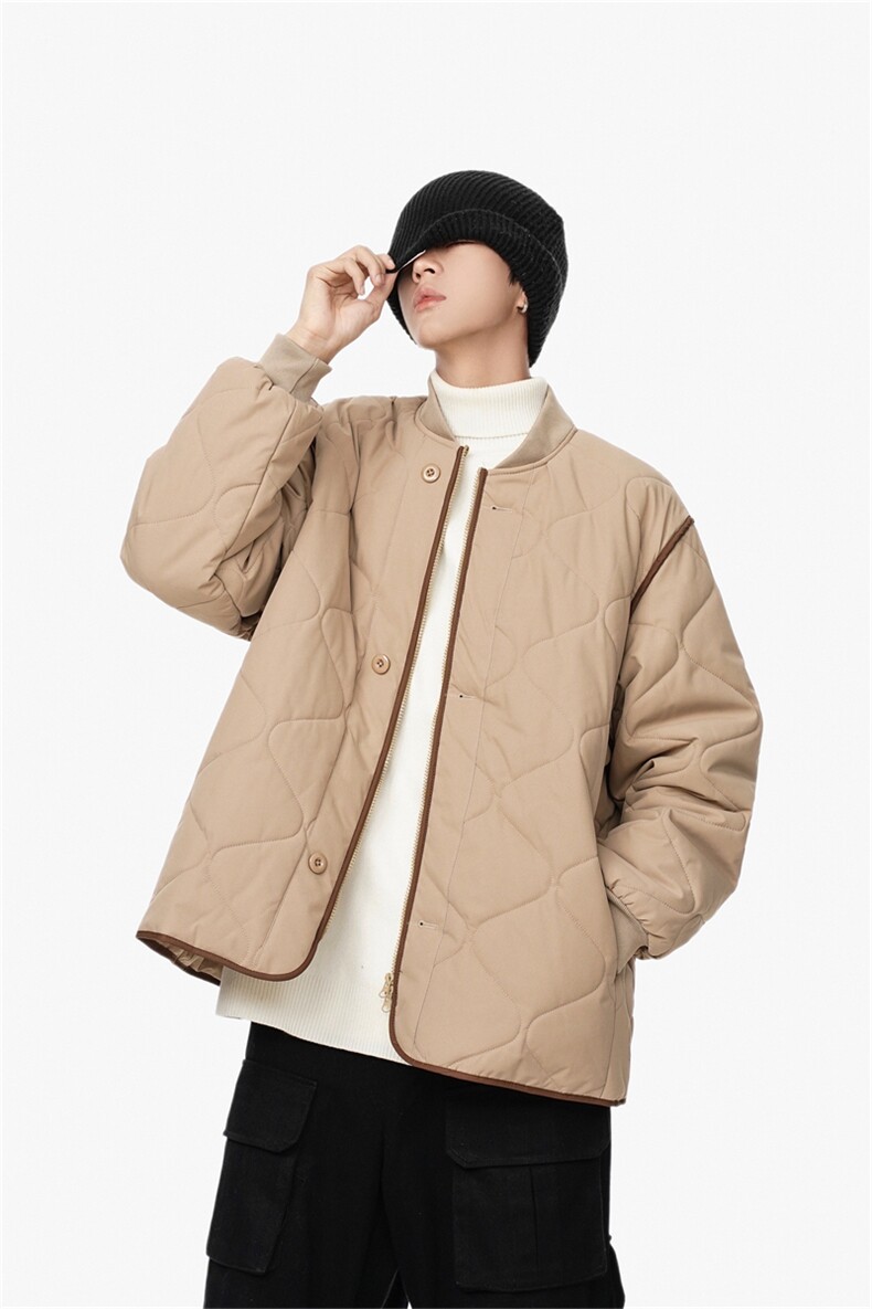 1506/M6081/P80冬季情侣棉衣薄款立领棉服男葫芦格棉袄外套2,男装棉衣,星座1506
