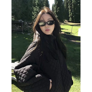 网图有货 菱格连帽棉服男女冬季轻薄保暖棉衣外套上衣 A1160-P80图片