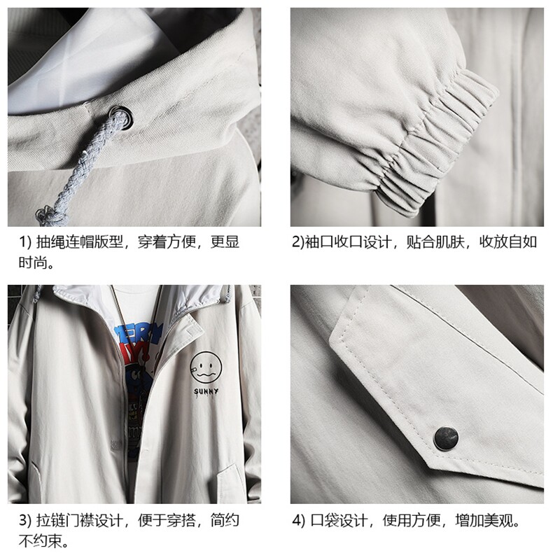 JK41072-P85加棉款-P115纯棉连帽夹克男士大码工装夹克男网格,男装夹克,电商A040A