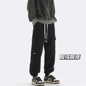 23咖啡色新款高品质欧棉绒加绒加厚保暖棉裤A316-1-K1204P70控89图片