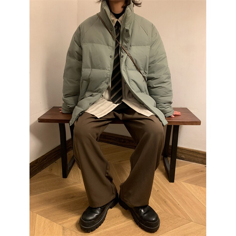 大码潮牌纯色可穿200斤直播徳物轻薄团体插肩袖羽绒服外套男,男装羽绒服,星座301D-4(原星座1004-4）