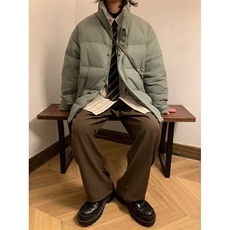 大码潮牌纯色可穿200斤直播徳物轻薄团体插肩袖羽绒服外套男，男装羽绒服，星座301D-4(原星座1004-4）