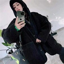 拼接羊羔毛加外套，其它，依多坊