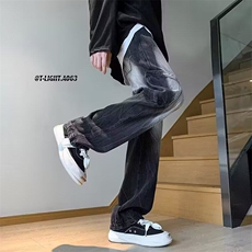 网图现货s高街hiphop重工艺水洗直筒工装牛仔裤R057-P55，男装牛仔裤，星座1005-4