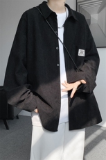 衬衫男秋季新款港风宽松长袖灯芯绒衬衣CS025-P38(现货），男装衬衫，星座214-3