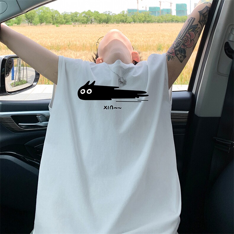 量大优得物抖音高品质重磅230克美式印花无袖t恤背心WB601特P18,男装背心/马甲,电商A486