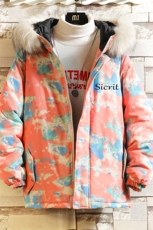 MC49098-P135大毛领迷彩棉衣男大码加厚棉服男棉袄子砖墙挂拍，男装棉衣，电商A040A