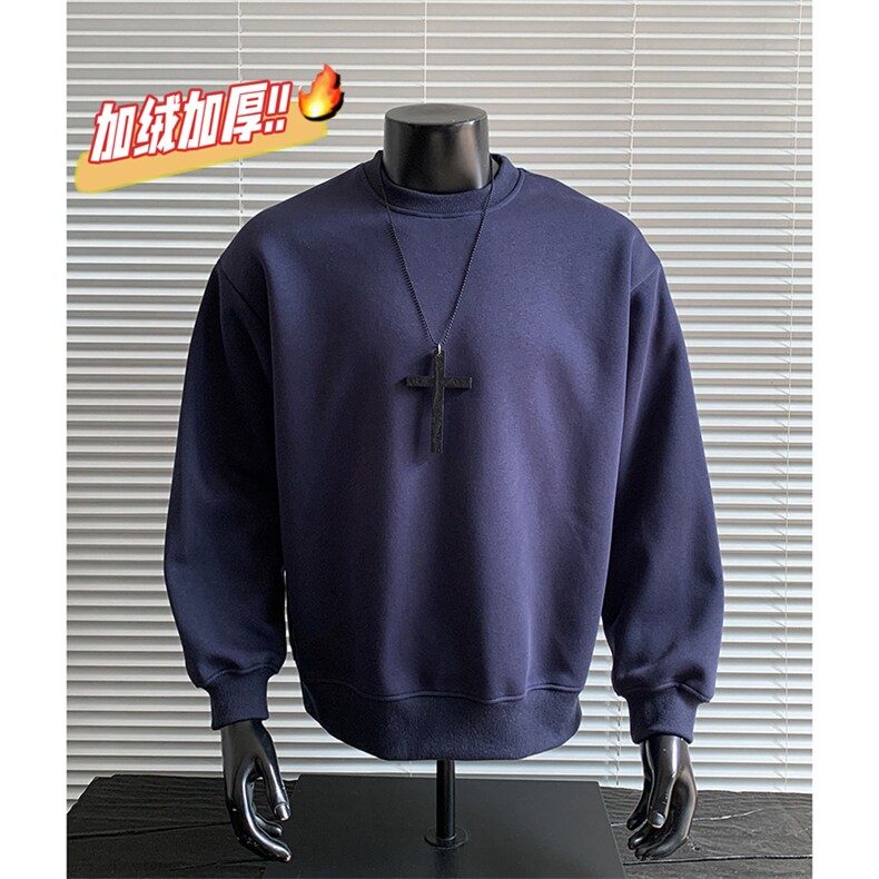 重磅500克加绒奥粒绒棉圆领卫衣全棉净版外套 RH5301JR-P46图片