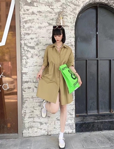 爱美欧  夏季新款现货韩版时尚衬衫连衣裙图片