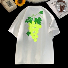可设48小时发货支持抖音得物来样二开240克重磅美式麂皮绒短袖t恤，男装T恤，电商A486