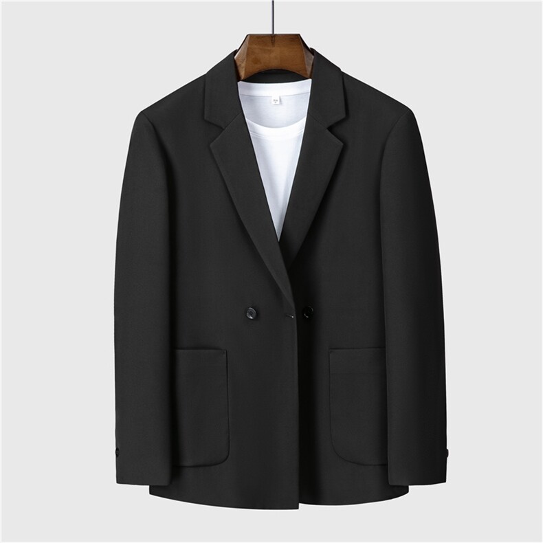 白色痞帅休闲西装男潮流宽松轻熟风西服单西装男士网红外套秋冬款，男装西服，星座505-2（原电商A260-1)