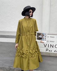 【现货】秋季新款风衣，面料采用工艺设计，女装风衣，得瑟空间