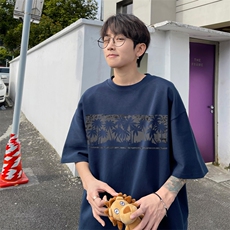 量大优供视频230g重磅纯棉短袖T恤男NT230-特P19控38，男装T恤，电商B367