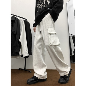 2024春季新款工装裤阔腿宽松卫裤痞帅休闲长裤 现货 K7662-P42图片