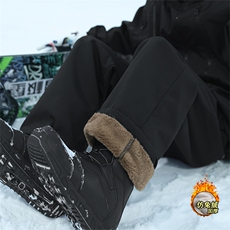 东北旅游零下单双板滑雪裤男女加绒哈尔滨防寒裤子冬季雪地抗寒裤，男装休闲裤，电商A102