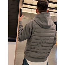 冬季新款轻薄款棉衣男宽松百搭休闲连帽纯色拼接外套M8136，男装棉衣，星座1116A（原606A-3）