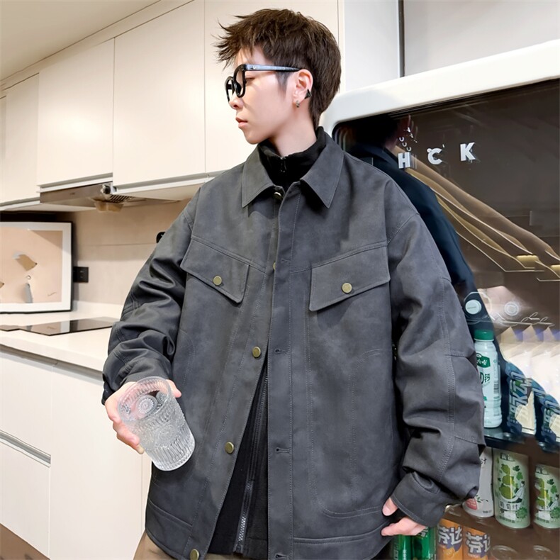 三合一加绒加厚皮棉衣男冬季翻领棉服扣子棉袄A266-PYT0091-P135图片