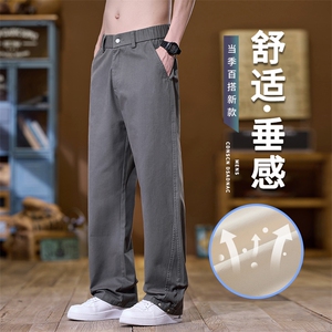 2025美式男款宽松纯色休闲裤潮流百搭简约时尚运动裤K2512-P52图片