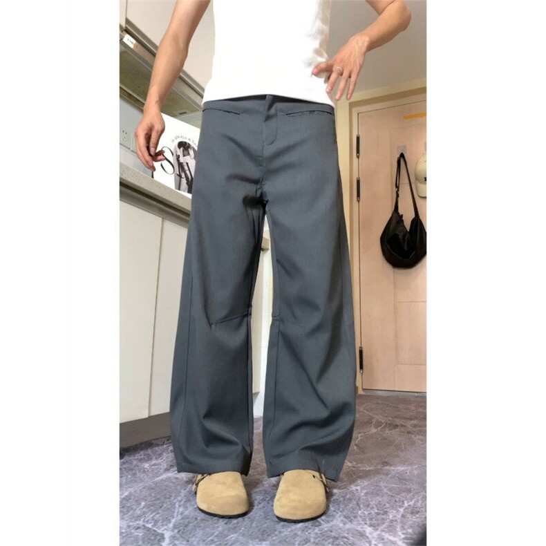 现货（量大价优)~TR原版面料夏季垂感显瘦西装弯刀裤K06018P55,男装西裤,星座1004（原星座815-3）