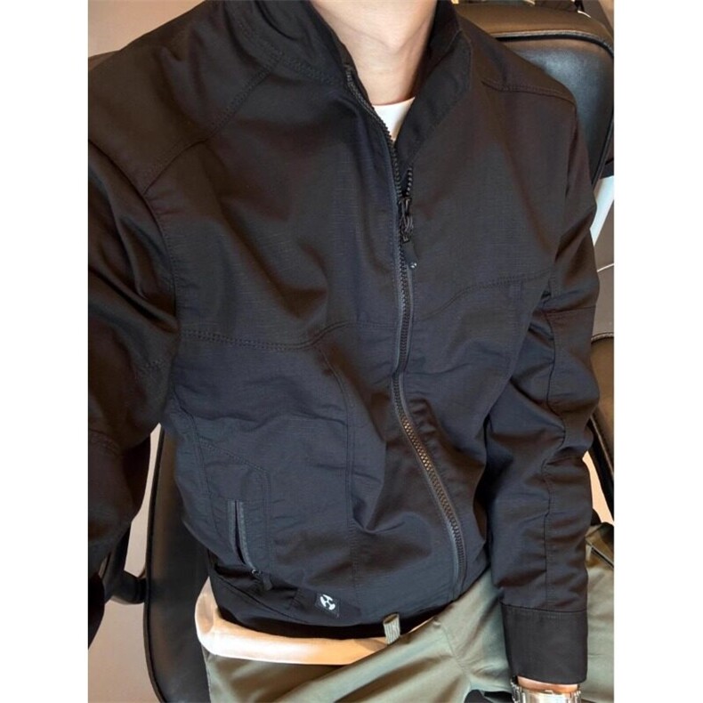 绿色工装立领外套棒球服美式飞行员夹克JK2233特P70,男装夹克,星座908-1
