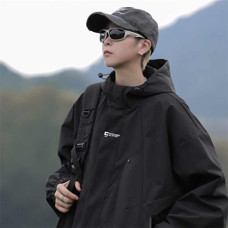 A981-P58秋冬季冲锋衣外套男士日系潮牌户外机能工装夹克上衣,男装夹克,星座512-6