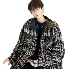 ！抖音直播小香风拼接夹克衫外套CP27-P100，男装夹克，电商B371