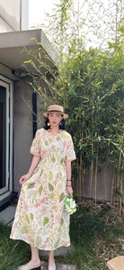 纯苎连衣裙小衫裤子裙子衬衣 时尚风 风淑女风休闲风,女装连衣裙,川哲