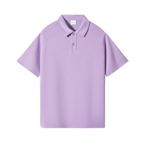 百搭纯色POLO衫男女款大版纯棉打底衫团体班服高克重品质图片