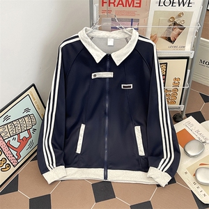 美式拼接运动夹克男冬季百搭情侣外套高街棒球服WY0391-P46图片