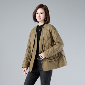 现货2023冬季新款小众设计假两件拼接羽绒服宽松宽松百搭图片