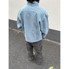 【有货】冰川蓝立领外套男高级感痞帅春秋工装夹克JK7703CC-特P65，男装夹克，星座1007（原301D）